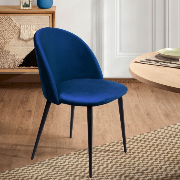 Стул Thomas, бархат синий 29 от интернет-магазина IDODOM.RU