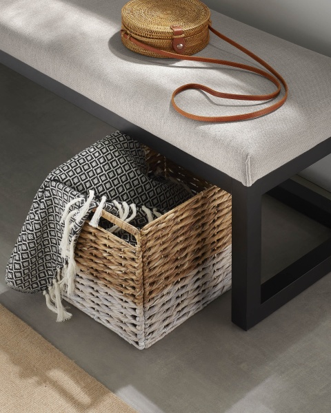 Банкетка Yola серая 128 см от интернет-магазина IDODOM.RU