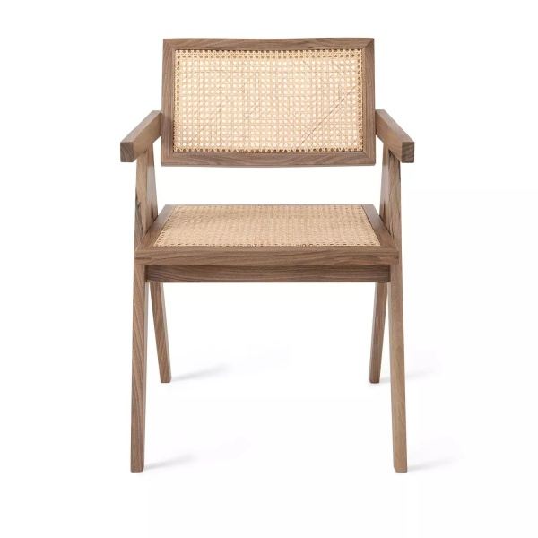 Стул с подлокотниками Franz, бук натуральный, лак орех от интернет-магазина IDODOM.RU