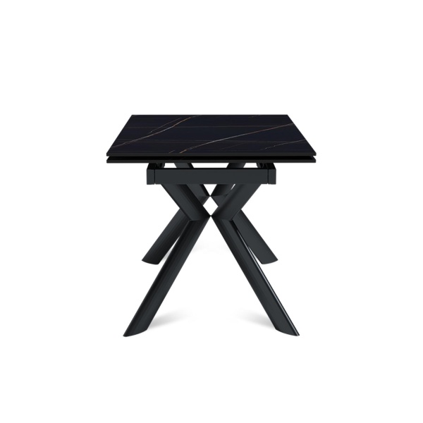 Стол раскладной Bridge (120+30+30), керамика матовая Black Gold от интернет-магазина IDODOM.RU