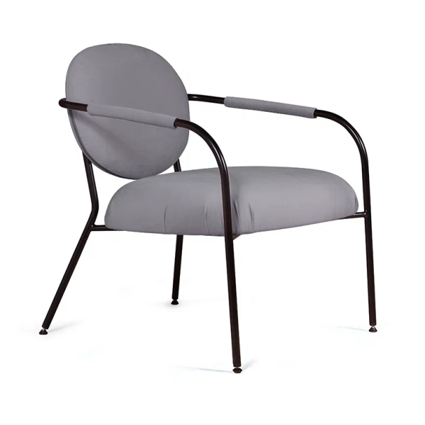 Лаунж кресло EGO, велюр серый от интернет-магазина IDODOM.RU