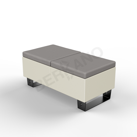 Скамейка Brick 120 Bone Brown, Graphite