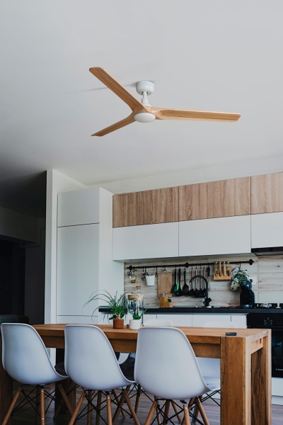 Вентилятор HEYWOOD L Ш1320mm черный / темное дерево 3P LED 10W CCT от интернет-магазина IDODOM.RU