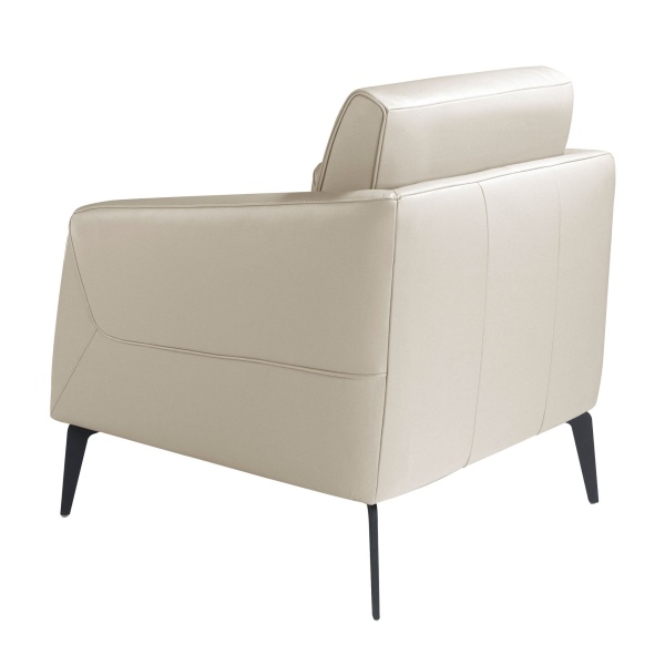 Кресло 5094/KF-A051-M5652 кожаное с черными стальными ножками от интернет-магазина IDODOM.RU