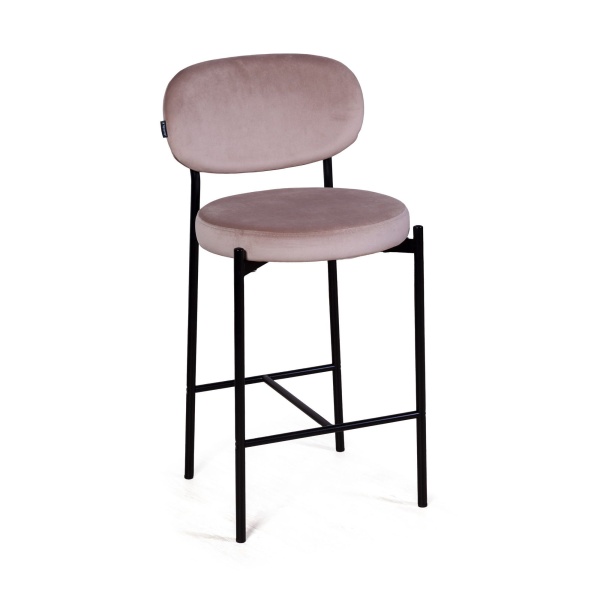 Стул полубарный Mason, бархат светло-серый 26 от интернет-магазина IDODOM.RU