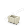 Кашпо-соединитель Y-seat longer DB Bone коричневого цвета