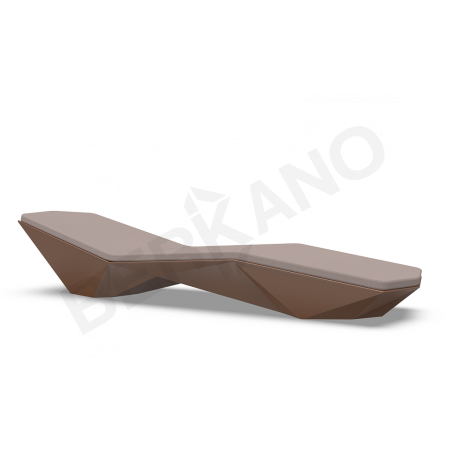 Шезлонг Quaro с подушками Brown, Cappuccino