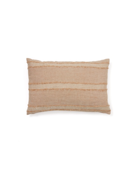 Чехол для подушки Neris из льна розового цвета 40 x 60 см от интернет-магазина IDODOM.RU