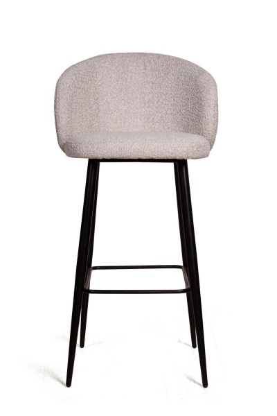 Стул барный Vito поворотный 360 градусов, букле серый от интернет-магазина IDODOM.RU