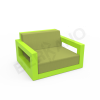 Кресло Quarter lounge с подушками Spring Green, Green