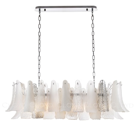 Люстра Cloyd WASABI C8 / шир. 111 см - керамика - хром (арт.11451) от интернет-магазина IDODOM.RU