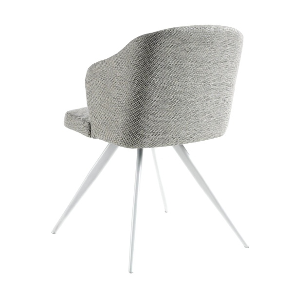 Стул F3208-GRIS-PATBLAN /4056 белые ножки от интернет-магазина IDODOM.RU