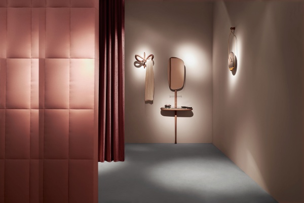 Консоль с зеркалом Momentos мрамор Emperador / орех от интернет-магазина IDODOM.RU