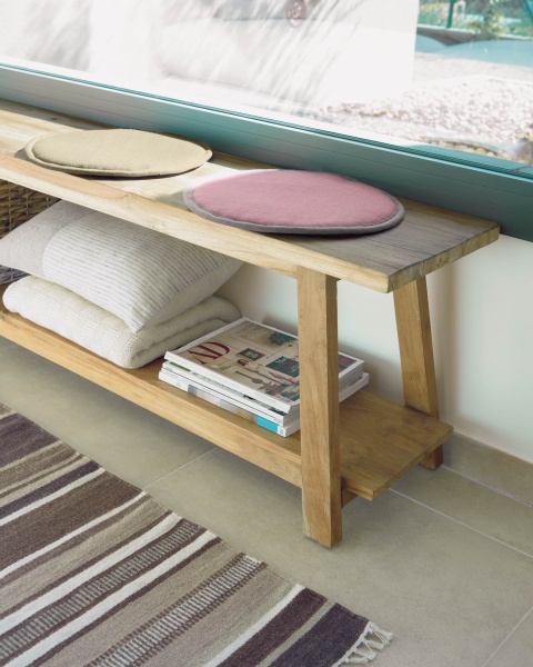 Скамья Safara из переработанного тика 150 см от интернет-магазина IDODOM.RU