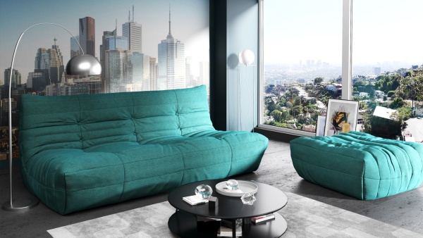 Диван ДеФранс™️ прямой 3-х местный - Эконом микровелюр