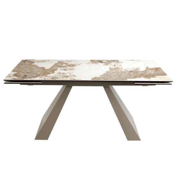 Раздвижной обеденный стол 1124/MC21087DT из мраморной керамики от интернет-магазина IDODOM.RU