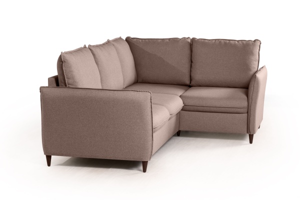 Hans диван-кровать угловой рогожка серый от интернет-магазина IDODOM.RU