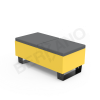 Скамейка Brick 120 Yellow, Dark grey