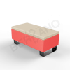 Скамейка Brick 120 Chili Red, Bone Brown