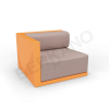 Диван угловой Fame с подушкой Orange, Cappuccino