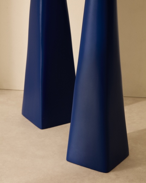 Маленький синий алюминиевый подсвечник Yuba от интернет-магазина IDODOM.RU