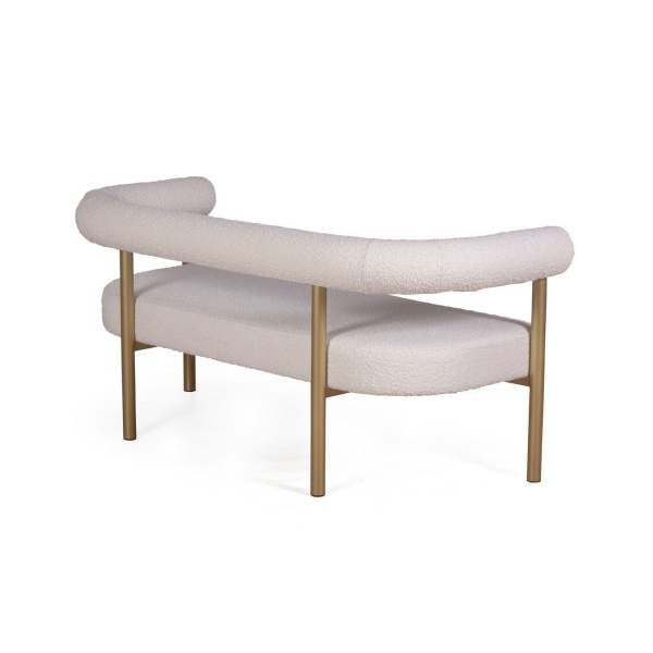 Диван Biggi, букле Turin ivory / опоры золото от интернет-магазина IDODOM.RU